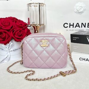 New Chapter Camera Case Pink Iridescent VGHW Microchip Full Set