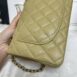 New Chanel Classic 9” Dark Beige Caviar Microchip Full Set 10