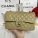 New Chanel Classic 9” Dark Beige Caviar Microchip Full Set 2