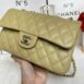 New Chanel Classic 9” Dark Beige Caviar Microchip Full Set 6