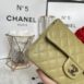 New Chanel Classic 9” Dark Beige Caviar Microchip Full Set 9