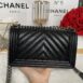 Used Like New Chanel Boy 10” Chevron Caviar Holo25 5