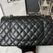 New Chanel Classic 10” Caviar GHW Microchip Full Set 11