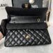 New Chanel Classic 10” Caviar GHW Microchip Full Set 4