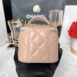 New Chanel Vanity Mini with Handle Lambskin Full Set 5