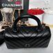 Keep Unused Chanel Coco9.5 Chevron So Black Microchip Full Set 199,000 4