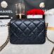 Used Like New Chanel Mini7.5 Perfect Bag Caviar Microchip Full Set copy receipt 4