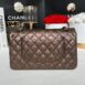 Used In very good condition Chanel Classic 10” Goatskin Rainbow Holo21 Full Set 4