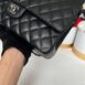 Used like new Chanel Classic 10” Caviar Shw Microchip Full Set 15