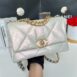 Used in Very Good Condition Chanel 19 Size 26 Iridescent Calfskin Holo31 Full Set 12