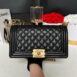 Used In very good condition Chanel Boy 10” Caviar GHW Holo28 Full Set no receipt 2