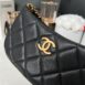 Used Like New Chanel Hobo Bag Caviar Microchip Full Set 17