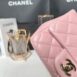 Used Like New Chanel Mini 7 Square Lambskin Microchip Full Set no receipt มีใบตรวจชิป 8