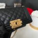 Used Very Good Condition Chanel Boy 8” Caviar Microchip Full Set 18