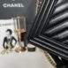 New Chanel Boy 10” Chevron Caviar Microchip Full Set 10