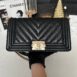 New Chanel Boy 10” Chevron Caviar Microchip Full Set 2