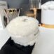 New Chanel Shearling Sheepskin Lambskin Quilted Round Clutch With Chain White Holo31 Full Set no receipt 6