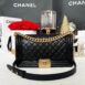 Used In very good condition Chanel Boy 10” Caviar Holo28 Full Set 1