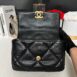 Used Like New Chanel 19 Size 16 Lambskin Microchip Full Set 18