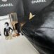 Used Like New Chanel 22 Calfskin Medium Size Microchip Full Set 8