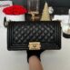 Used Like New Chanel Boy 10” Caviar Microchip Full Set 2