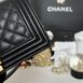 Used Like New Chanel Boy 10” Caviar Microchip Full Set 9