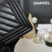 Used Like New Chanel Boy 10” Chevron Caviar Microchip Full Set 11