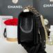 Used Like New Chanel Boy 10” Chevron Caviar Microchip Full Set 7