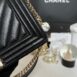 Used Like New Chanel Boy 10” Chevron Caviar Microchip Full Set 9