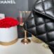 Used Like New Chanel Classic 10” Caviar SHW Microchip Full Set 8