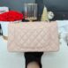 Used Like New Chanel Classic 9” Light Beige Caviar Microchip Full Set 4