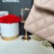 Used Like New Chanel Classic 9” Light Beige Caviar Microchip Full Set 8