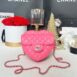 Used Like New Chanel Heart Bag 22S Lambskin Full Set 1