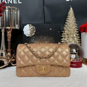 Used Like New Chanel Mini8 Gold Pearly Caviar Holo20 Full Set no receipt