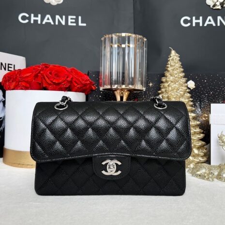 Used Like New Chanel Classic 9” Shw Microchip Full Set 1