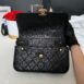 Used Like New Chanel Flap Bag Caviar Microchip Full Set 21