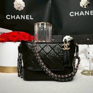 Used in very good condition Chanel Gabrielle Small Calfskin Microchip Full Set