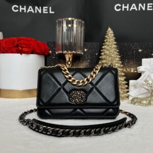 New Chanel Woc 19 Lambskin Microchip Full Set