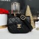 Used Like New Chanel Messenger Bag 7.5” Caviar Microchip Full Set 1