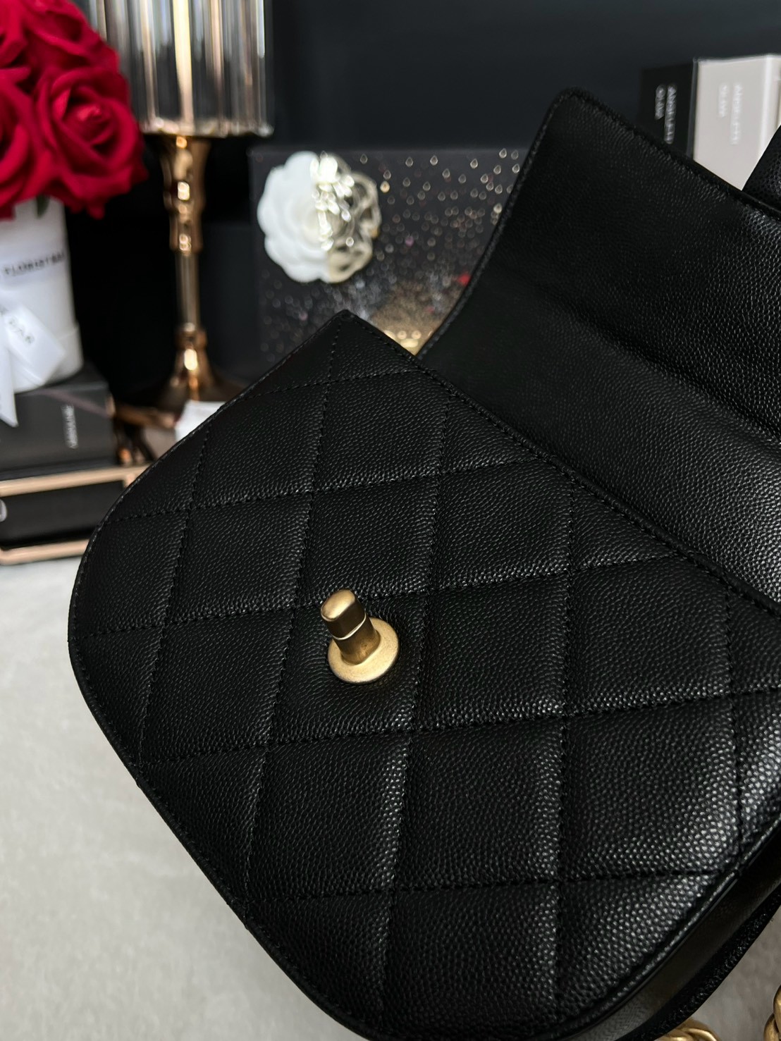 Used Like New Chanel Mini 7.5 Caviar Microchip Full Set - 图片 17