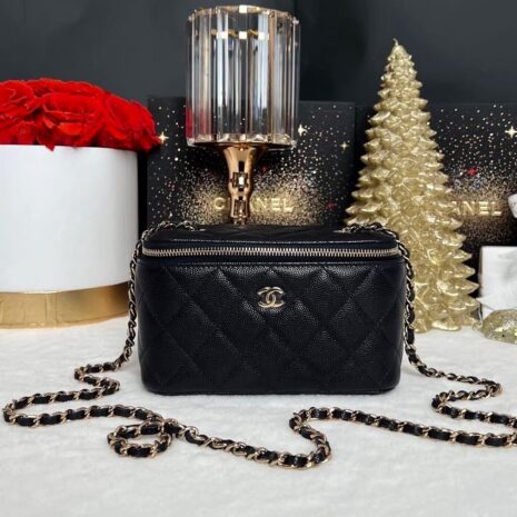 Used Like New Chanel Vanity Caviar Holo29 Full Set no receipt 1