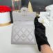 Used in very good condition Chanel Trifold Lambskin Microchip Full Set 13