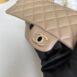 Keep Unused Chanel Classic 10” Beige iridescent Caviar Holo31 Full Set 13