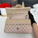 Keep Unused Chanel Classic 10” Beige iridescent Caviar Holo31 Full Set 14