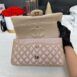 Keep Unused Chanel Classic 10” Beige iridescent Caviar Holo31 Full Set 17