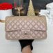 Keep Unused Chanel Classic 10” Beige iridescent Caviar Holo31 Full Set 2