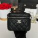 New Chanel Vanity Case Caviar Microchip Full Set 2