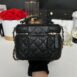 New Chanel Vanity Case Caviar Microchip Full Set 3