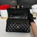 Used Like New Chanel Classic 9” Caviar GHW Microchip Full Set 14