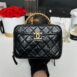 Used Like New Chanel Vanity Case Calfskin Holo30 Full Set 2